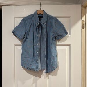 Nordstrom Boys Short Sleeve Chambray Shirt